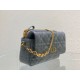 Replica Dior Caro Pouch Cloud Blue Cannage Calfskin