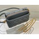 Replica Dior Caro Pouch Cloud Blue Cannage Calfskin