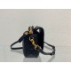Replica Dior Caro Pouch Black Cannage Calfskin Replica Dior Caro Pouch Black Cannage Calfskin