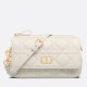 Replica Dior Caro Pouch White Cannage Calfskin