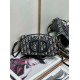 Fake Dior CD Signature Mini Bag Blue Oblique Jacquard Replica