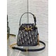 Replica Dior C'est Small Bag Blue Oblique Jacquard