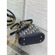 Replica Dior C'est Small Bag Blue Oblique Jacquard