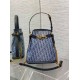 Replica Dior C'est Medium Bag Blue Denim Oblique Jacquard