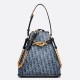 Replica Dior C'est Medium Bag Blue Denim Oblique Jacquard