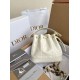 Fake Dior Small Jolie Bucket Bag White Macrocannage Lambskin Replica
