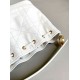 Fake Dior Small Jolie Bucket Bag White Macrocannage Lambskin Replica