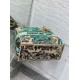 Fake Dior Dioriviera Lady D-Lite Medium Bag Raffia with Green Toile de Jouy Sauvage Embroidery Replica