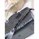 Fake Dior Medium Lady D-Sire My ABCDior Bag Black Crinkled Calfskin Replica