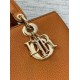 Replica Dior Medium Lady D-Sire My ABCDior Bag Brown Bull Leather