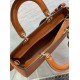 Replica Dior Medium Lady D-Sire My ABCDior Bag Brown Bull Leather