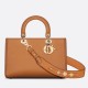 Replica Dior Medium Lady D-Sire My ABCDior Bag Brown Bull Leather