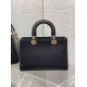 Replica Dior Medium Lady D-Sire My ABCDior Bag Black Bull Leather Replica Dior Medium Lady D-Sire My ABCDior Bag Black Bull Leather