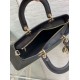Replica Dior Medium Lady D-Sire My ABCDior Bag Black Bull Leather Replica Dior Medium Lady D-Sire My ABCDior Bag Black Bull Leather
