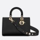 Replica Dior Medium Lady D-Sire My ABCDior Bag Black Bull Leather Replica Dior Medium Lady D-Sire My ABCDior Bag Black Bull Leather