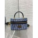 Replica Dior 30 Montaigne Mini Vanity Case Blue Denim Oblique Jacquard Replica Dior 30 Montaigne Mini Vanity Case Blue Denim Oblique Jacquard