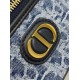 Replica Dior 30 Montaigne Mini Vanity Case Blue Denim Oblique Jacquard Replica Dior 30 Montaigne Mini Vanity Case Blue Denim Oblique Jacquard