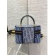 Replica Dior 30 Montaigne Mini Vanity Case Blue Denim Oblique Jacquard Replica Dior 30 Montaigne Mini Vanity Case Blue Denim Oblique Jacquard