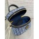 Replica Dior 30 Montaigne Mini Vanity Case Blue Denim Oblique Jacquard Replica Dior 30 Montaigne Mini Vanity Case Blue Denim Oblique Jacquard