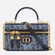 Replica Dior 30 Montaigne Mini Vanity Case Blue Denim Oblique Jacquard Replica Dior 30 Montaigne Mini Vanity Case Blue Denim Oblique Jacquard