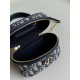 Replica Dior 30 Montaigne Mini Vanity Case Blue Oblique Jacquard