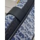 Replica Dior 30 Montaigne East-West Bag with Chain Blue Denim Oblique Jacquard