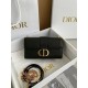 Replica Dior 30 Montaigne East-West Bag with Chain Black Calfskin