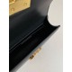 Replica Dior 30 Montaigne East-West Bag with Chain Black Calfskin