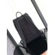 Fake Dior Saddle Backpack with Flap Beige Oblique Jacquard Replica