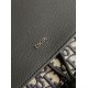 Fake Dior Saddle Backpack with Flap Beige Oblique Jacquard Replica