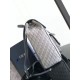 Replica Dior Saddle Backpack with Flap Grey Oblique Jacquard