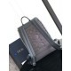 Replica Dior Saddle Backpack with Flap Grey Oblique Jacquard
