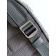 Replica Dior Saddle Backpack with Flap Grey Oblique Jacquard