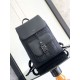 Fake Dior Saddle Backpack with Flap Black Oblique Jacquard Replica
