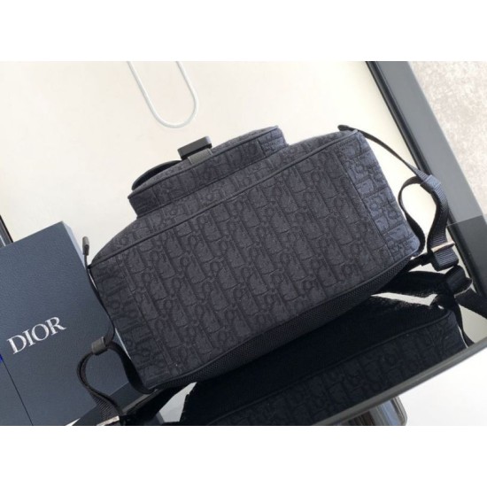 Replica Dior Saddle Zip Backpack Black Oblique Jacquard Fake Dior Saddle Zip Backpack Black Oblique Jacquard Replica