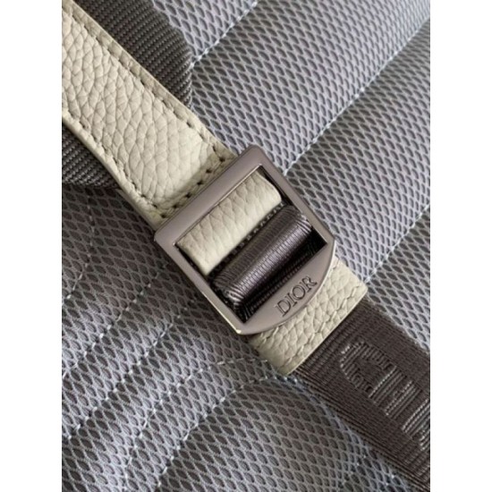 Replica Dior Rider 2.0 Zipped Backpack Beige Gravity Leather