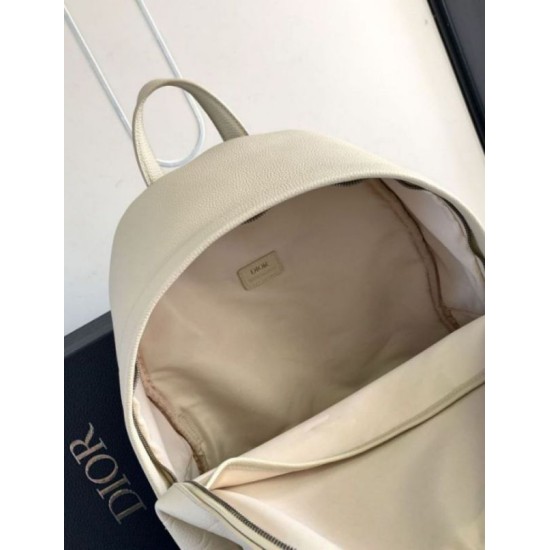 Replica Dior Rider 2.0 Zipped Backpack Beige Gravity Leather