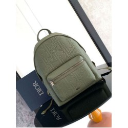 Replica Dior Rider 2.0 Zipped Backpack Khaki Gravity Leather