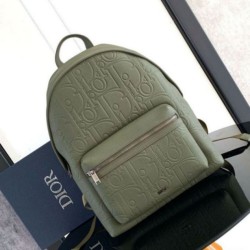 Replica Dior Rider 2.0 Zipped Backpack Khaki Gravity Leather