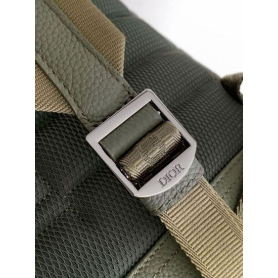 Replica Dior Rider 2.0 Zipped Backpack Khaki Gravity Leather