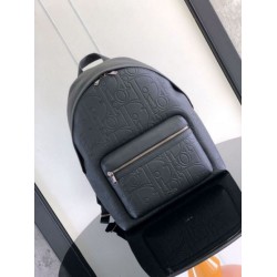 Replica Dior Rider 2.0 Zipped Backpack Black Gravity Leather