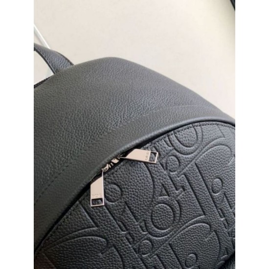 Replica Dior Rider 2.0 Zipped Backpack Black Gravity Leather