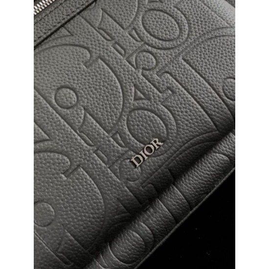 Replica Dior Rider 2.0 Zipped Backpack Black Gravity Leather