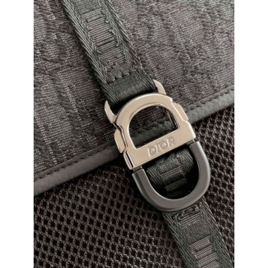 Replica Dior 8 Backpack Black Dior Oblique Jacquard
