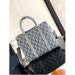 Replica Dior Lingot Briefcase Grey CD Diamond