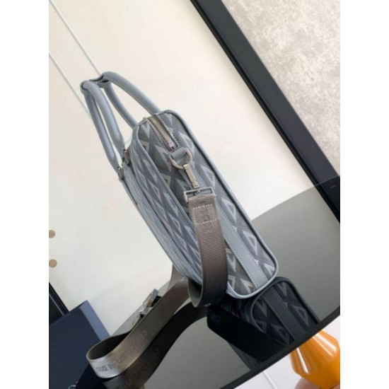 Replica Dior Lingot Briefcase Grey CD Diamond