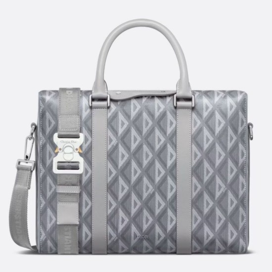 Replica Dior Lingot Briefcase Grey CD Diamond