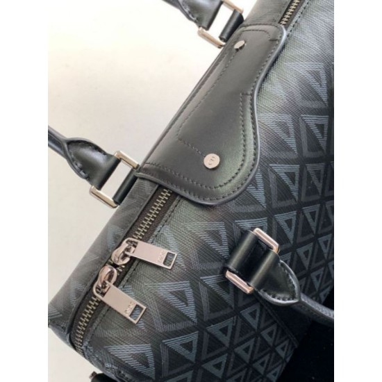 Fake Dior Lingot Briefcase Black CD Diamond Replica