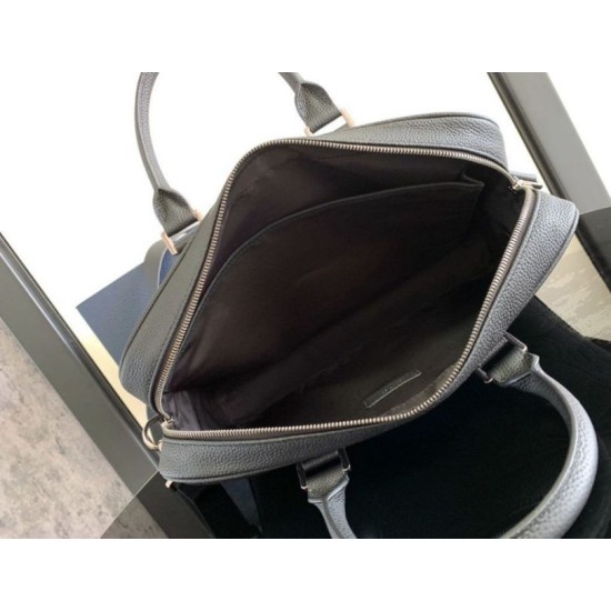 Replica Dior Zipped Briefcase Black Gravity Leather