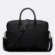 Replica Dior Zipped Briefcase Black Gravity Leather